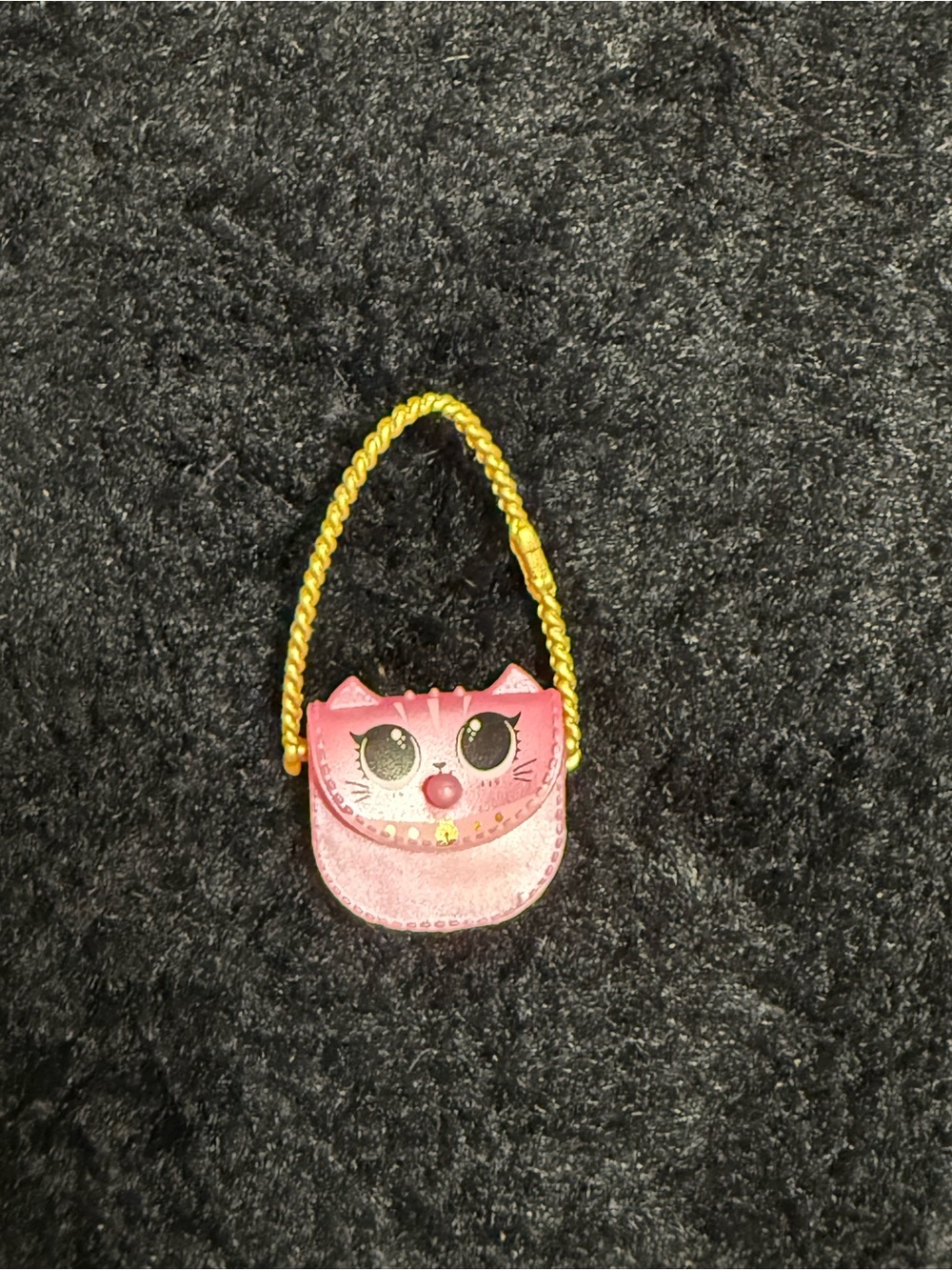 💙5/$22- Shopkins Happy Places Pink Kitty Purse Handbag Mini Figure Accessory